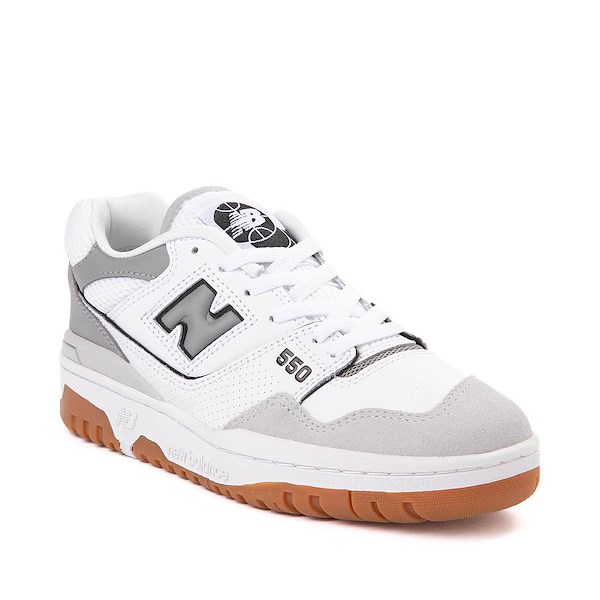 alternate view New Balance 550 Athletic Shoe - White / Slate Grey / Brighton GreyALT5