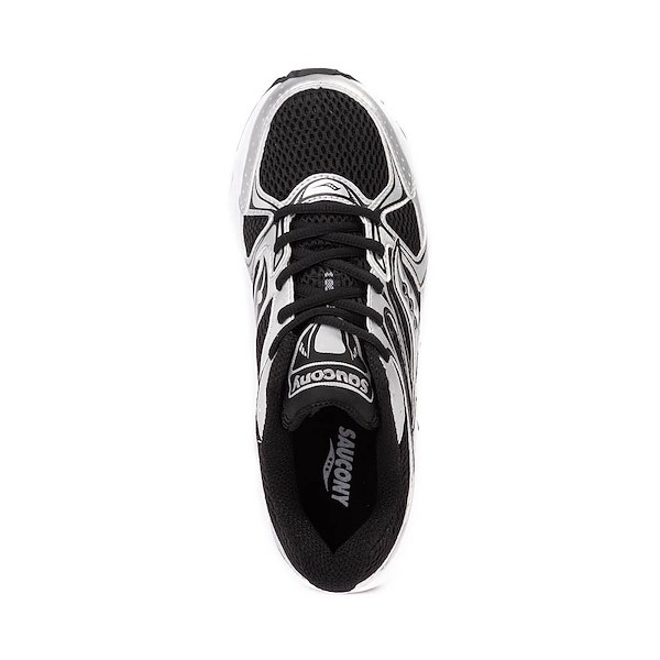 alternate view Womens Saucony Ride Millenium Athletic Shoe - Black / SilverALT2