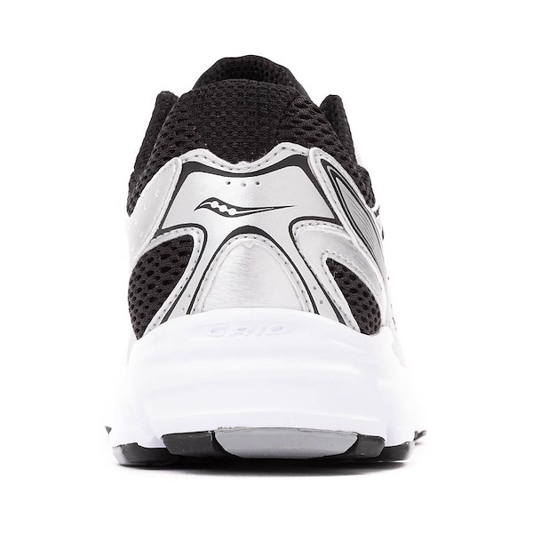 alternate view Womens Saucony Ride Millenium Athletic Shoe - Black / SilverALT4