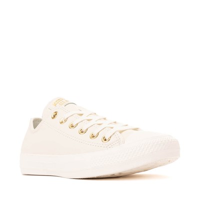 Converse leather egret rose gold best sale