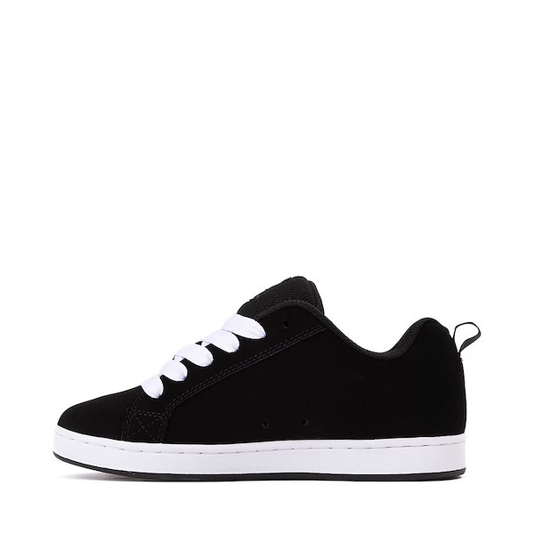 alternate view Womens DC Court Graffik 3D Skate Shoe - Black / White / GreyALT1