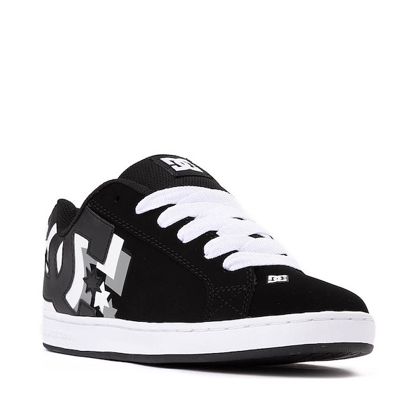 alternate view Womens DC Court Graffik 3D Skate Shoe - Black / White / GreyALT5