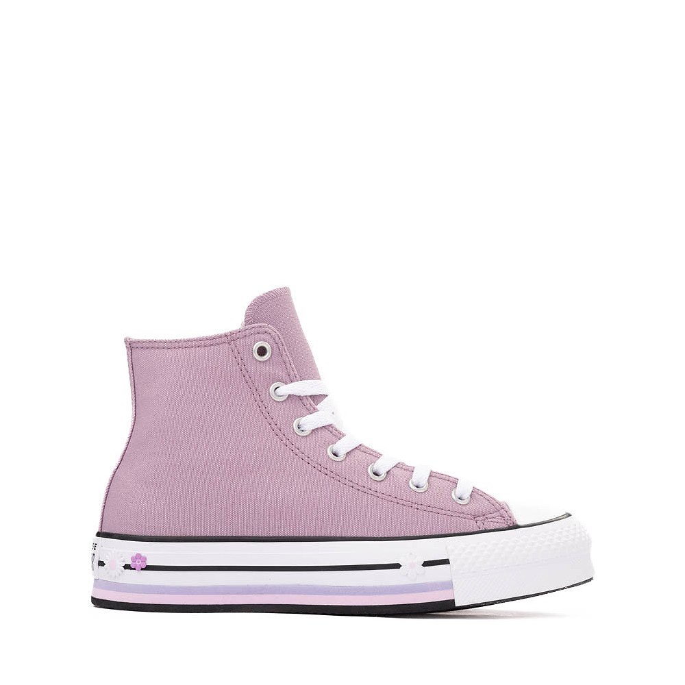 Converse Chuck Taylor All Star Lift Hi Flower Sneaker - Big Kid - Orchid