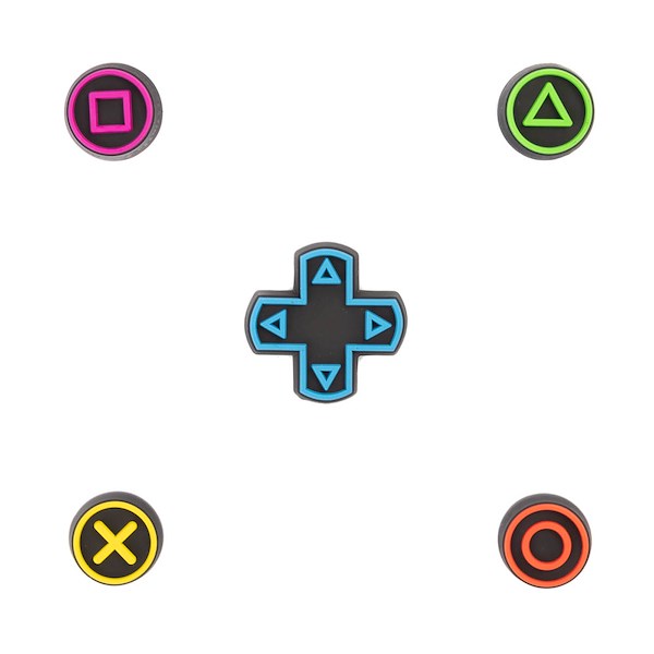 alternate view Crocs Jibbitz™ Game Controller Shoe Charms 5 Pack - MulticolorALT1