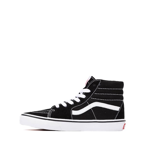 alternate view Vans Sk8-Hi Skate Shoe - Big Kid - Black / WhiteALT1