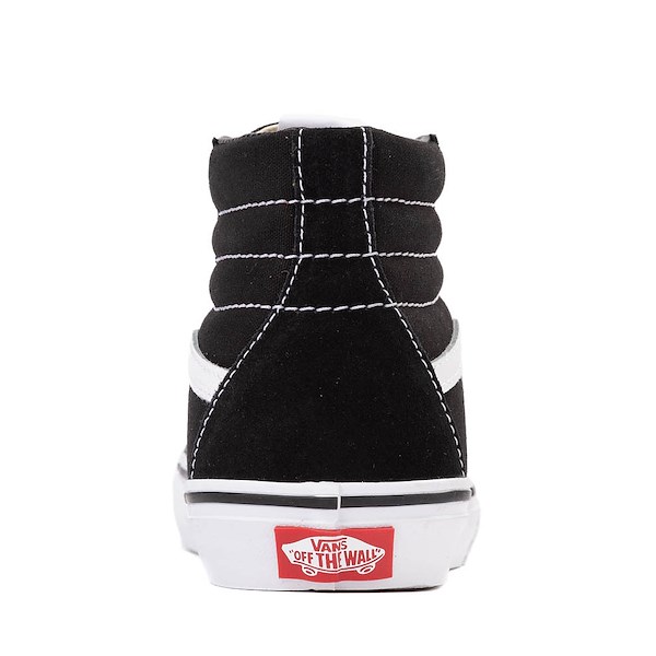 alternate view Vans Sk8-Hi Skate Shoe - Big Kid - Black / WhiteALT4