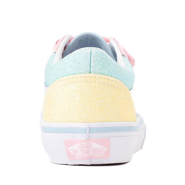 alternate view Vans Old Skool V Glitter Skate Shoe - Little Kid - Pastel / MulticolorALT4