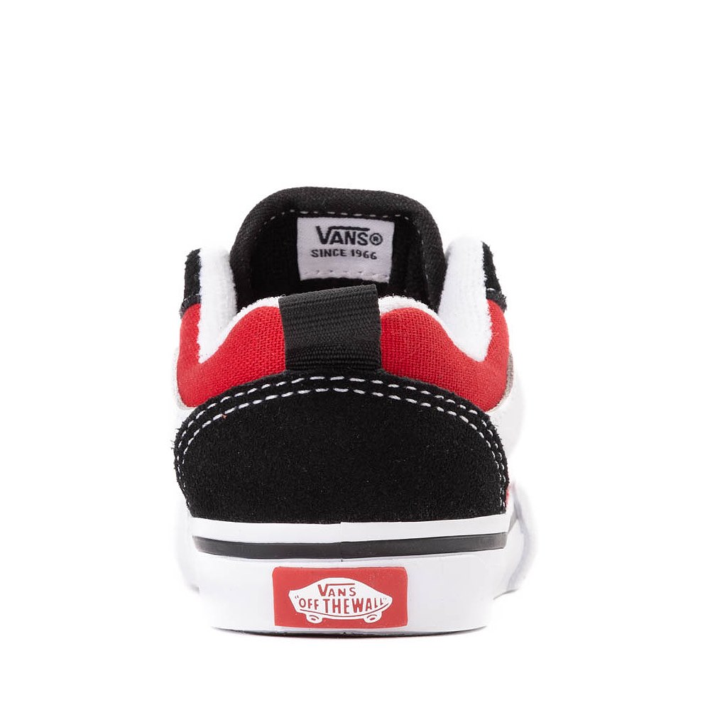 Vans Knu Skool Skate Shoe - Baby / Toddler - Black / Red | Journeys