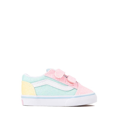 Vans Old Skool V Glitter Skate Shoe - Baby / Toddler - Pastel / Multicolor