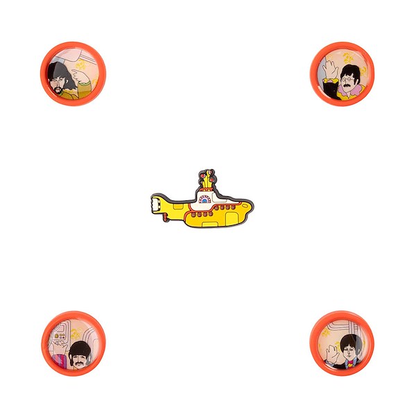 alternate view The Beatles x Crocs Yellow Submarine Jibbitz™ Shoe Charms 5 Pack - MulticolorALT1