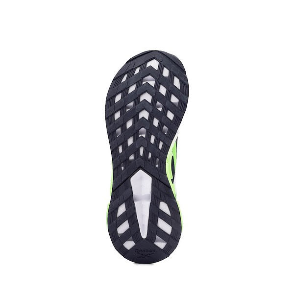 alternate view Reebok Zig Dynamica Athletic Shoe - Big Kid - White / Vectornavy / SolarlimeALT3