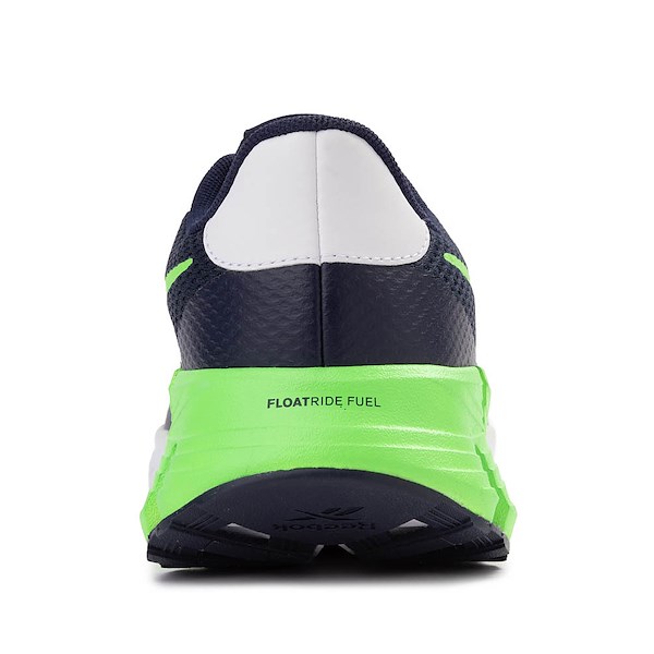 alternate view Reebok Zig Dynamica Athletic Shoe - Big Kid - White / Vectornavy / SolarlimeALT4