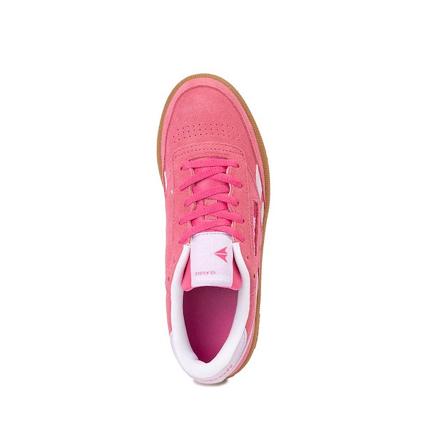 alternate view Reebok Club C Revenge Athletic Shoe - Big Kid - Pink / PurpleALT2
