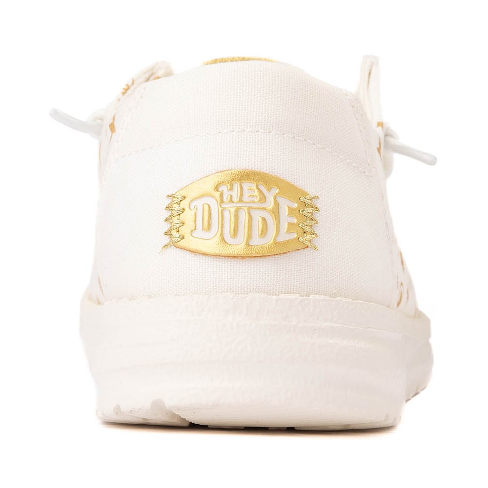Womens HEYDUDE Wendy Evil Eye Slip-On Casual Shoe - Egret