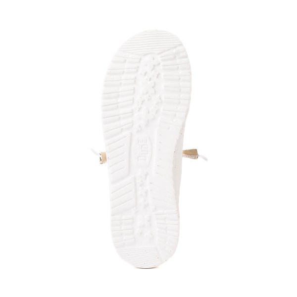 alternate view Womens HEYDUDE Wendy Elevated Basics Slip-On Casual Shoe - WhiteALT3
