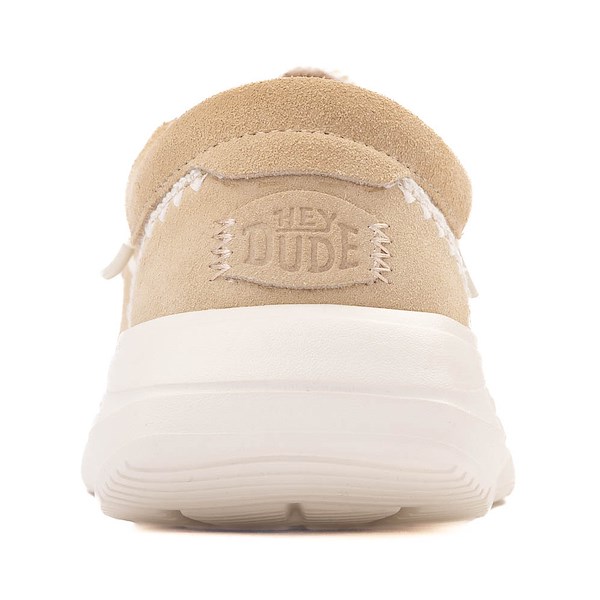 alternate view Womens HEYDUDE Wendy Comf Crochet Slip-On Casual Shoe - Irish CremeALT4