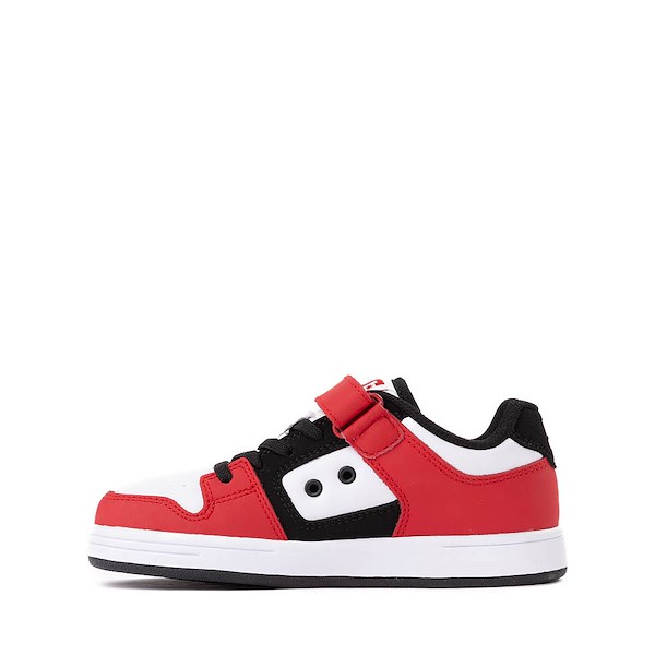 alternate view DC Manteca 4 Elastic Skate Shoe - Little Kid / Big Kid - Red / Black / WhiteALT1
