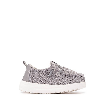 HEYDUDE Wendy Iridescent Sparkle Slip-On Casual Shoe - Little Kid / Big Kid - Pink