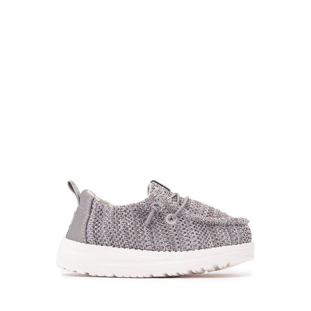 HEYDUDE LILDUDE Slip-On Casual Shoe - Baby - Grey / White