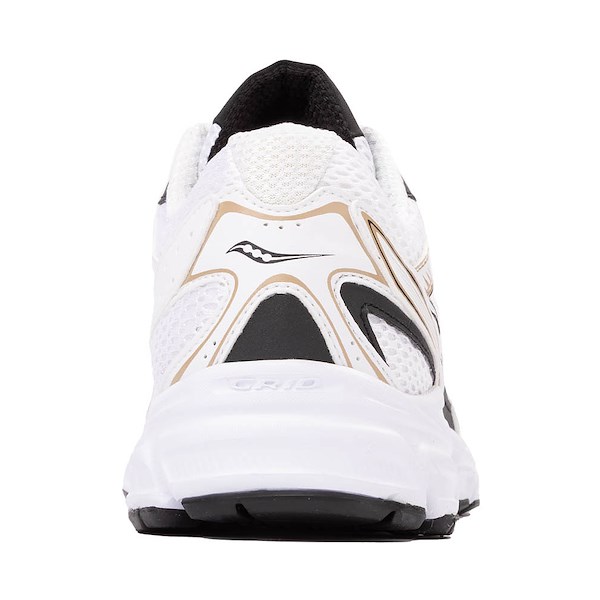 alternate view Saucony Ride Millennium Athletic Shoe - White / Gold / BlackALT4