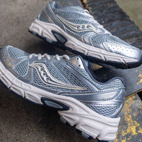 alternate view Womens Saucony Ride Millennium Athletic Shoe - Silver / CreamHERO