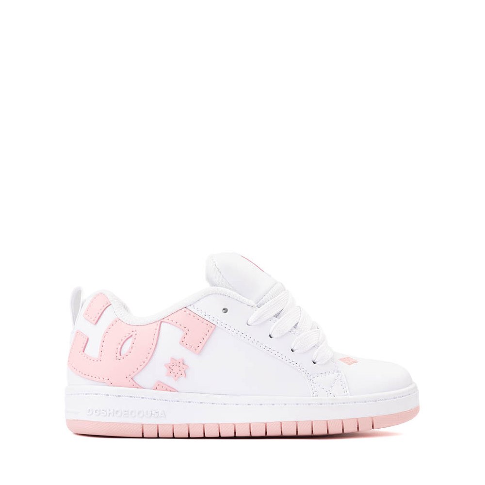 DC Court Graffik Skate Shoe - Little Kid / Big Kid - White / Pink