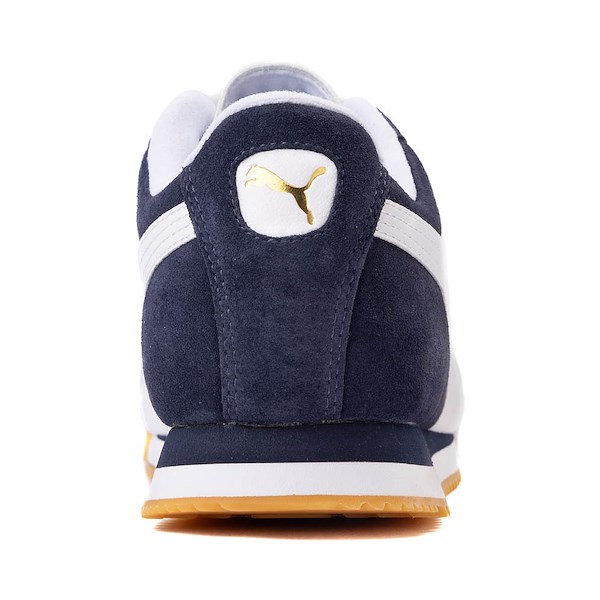 alternate view Mens PUMA Roma Athletic Shoe - New Navy / WhiteALT4