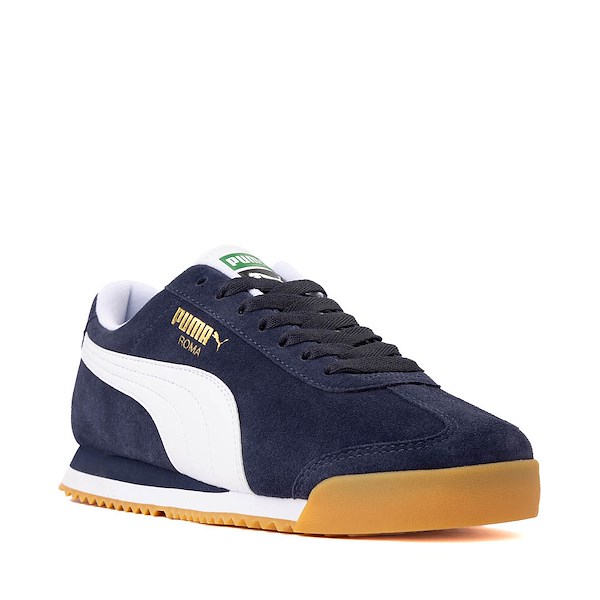 alternate view Mens PUMA Roma Athletic Shoe - New Navy / WhiteALT5