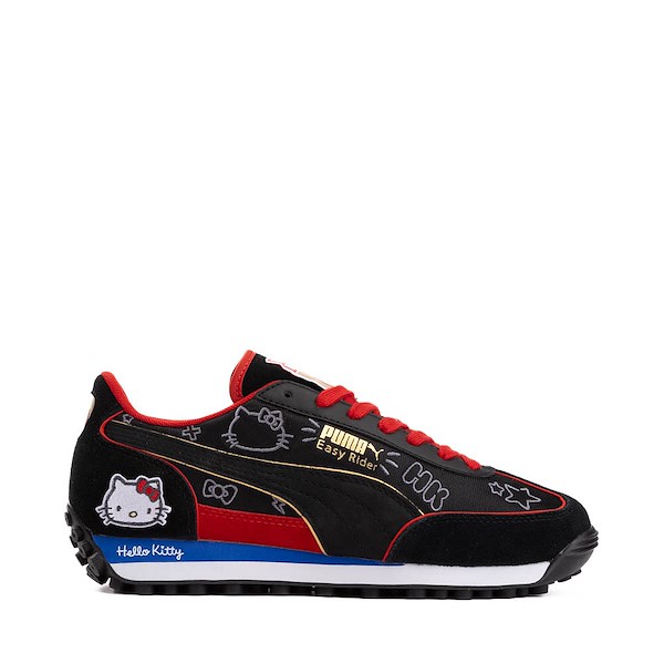 Womens PUMA x Hello Kitty® Easy Rider Athletic Shoe - Black / For All Time Red / Mountain Blue