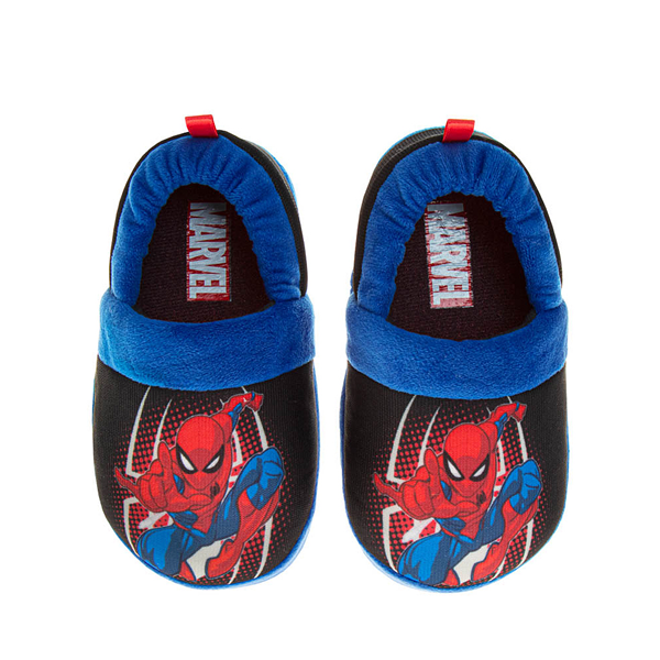 Spider-Man Plush Slipper - Toddler / Little Kid Blue Black