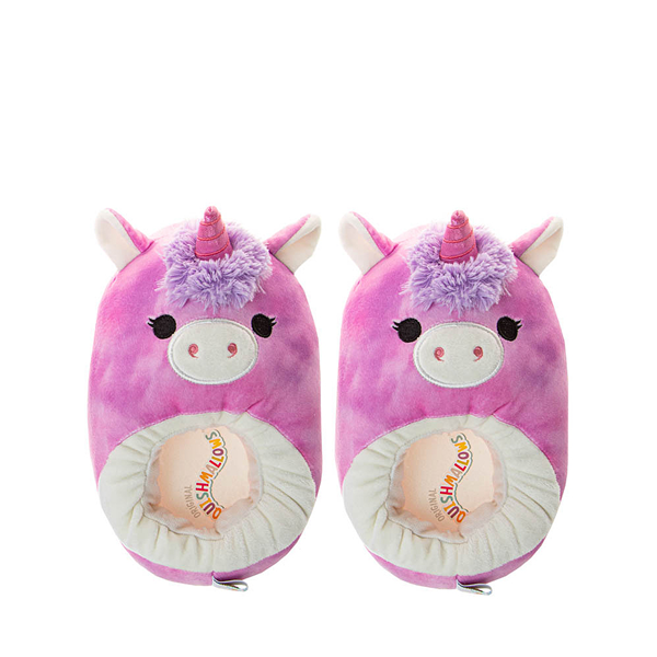 Squishmallows Lola The Unicorn Plush Slipper - Little Kid / Big Berry Purple