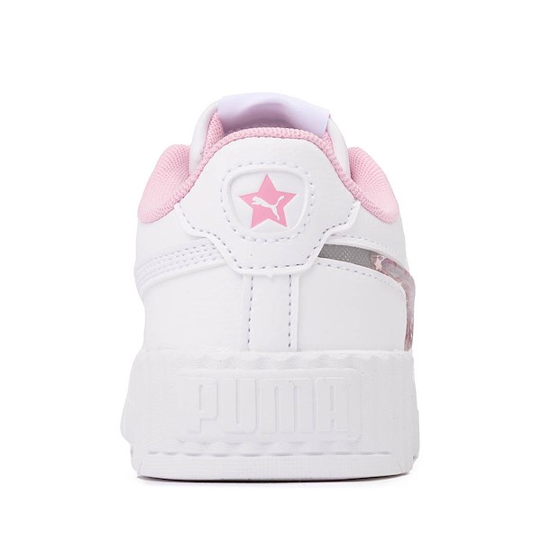 alternate view PUMA Carina 3.0 Jelly Stars Athletic Shoe - Little Kid / Big Kid - White / PinkALT4