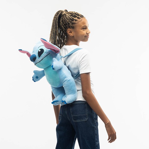 alternate view Stitch Plush Backpack - BlueALT1BKIDZ