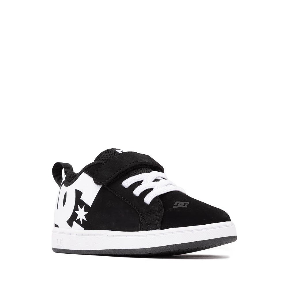 DC Court Graffik Skate Shoe - Toddler - Black / White | Journeys
