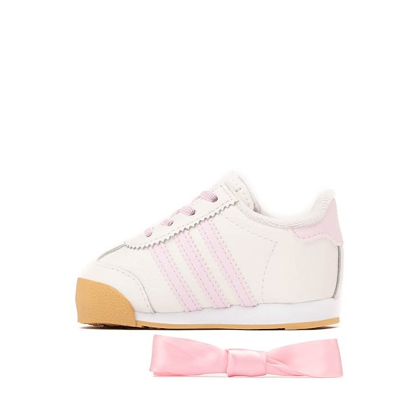 alternate view adidas Samoa Athletic Shoe - Baby / Toddler - Cloud White / Clear Pink / Gold MetallicALT1