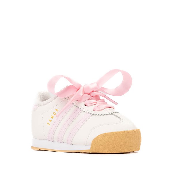 adidas Samoa Athletic Shoe - Baby / Toddler - Cloud White / Clear Pink / Gold Metallic