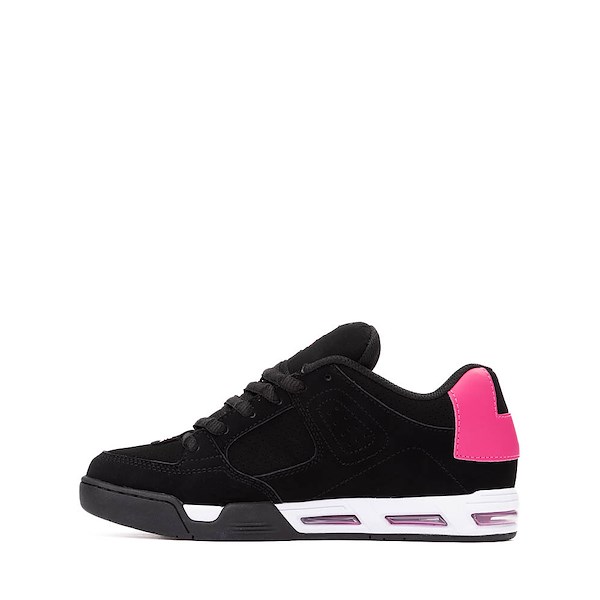 alternate view Womens DC Command Skate Shoe - Black / Hot PinkALT1