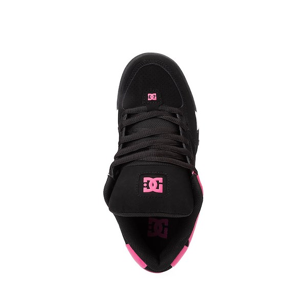 alternate view Womens DC Command Skate Shoe - Black / Hot PinkALT2