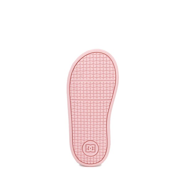 alternate view DC Court Graffik Skate Shoe - Baby / Toddler - White / PinkALT3