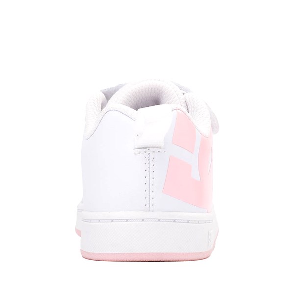 alternate view DC Court Graffik Skate Shoe - Baby / Toddler - White / PinkALT4