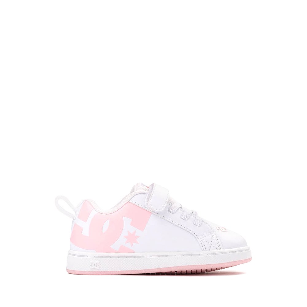 DC Court Graffik Skate Shoe - Baby / Toddler - White / Pink