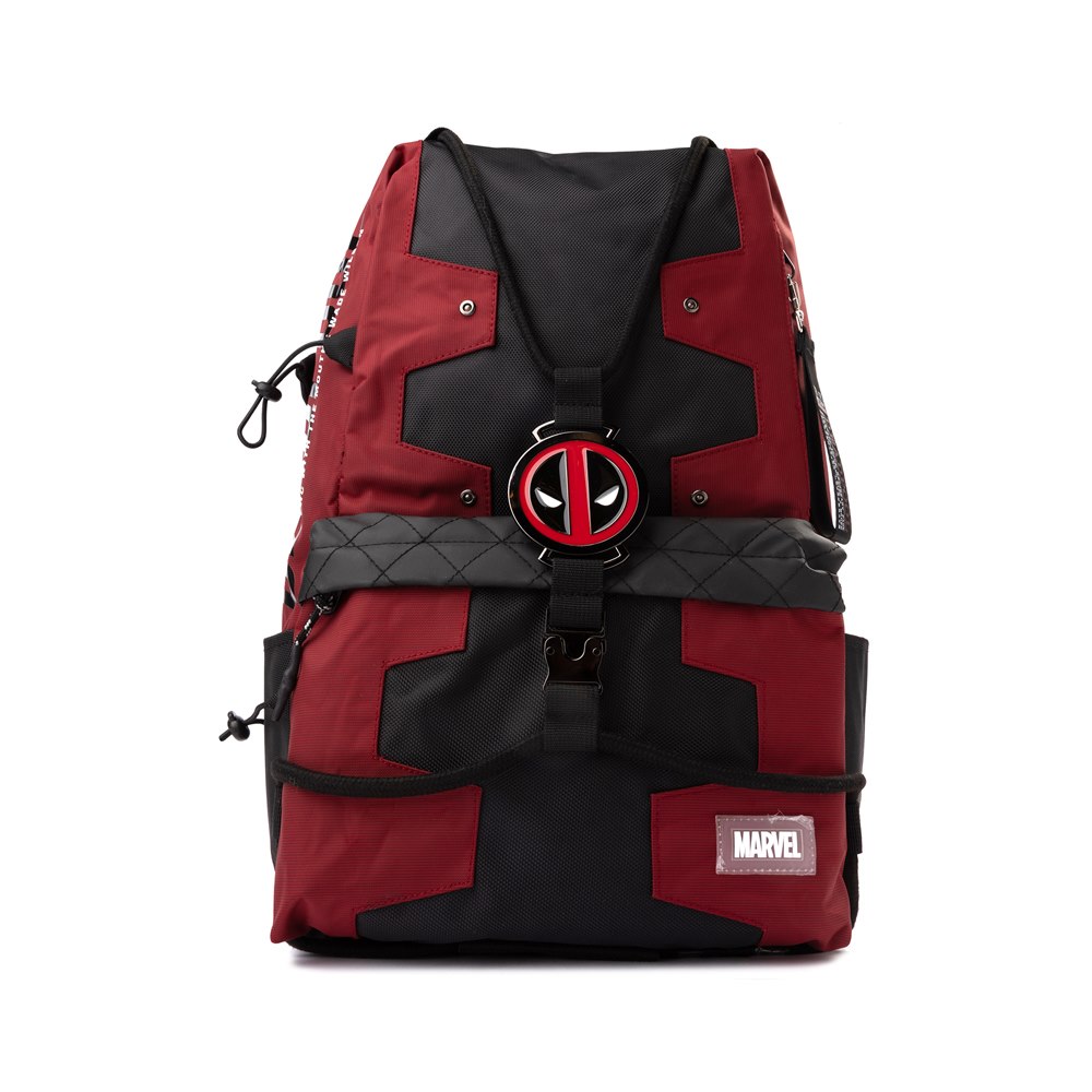 Marvel Deadpool Bungee Suit up Character Backpack Red Black Journeys