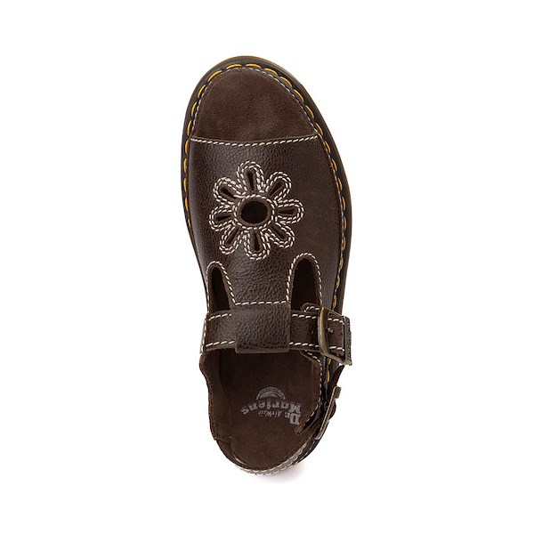 alternate view Womens Dr. Martens Dunnet Flower Sandal - Kelp BrownALT2