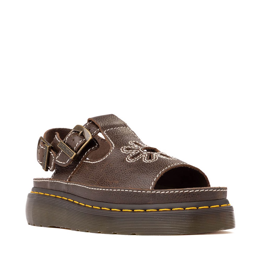 Womens Dr. Martens Dunnet Flower Sandal - Kelp Brown | Journeys
