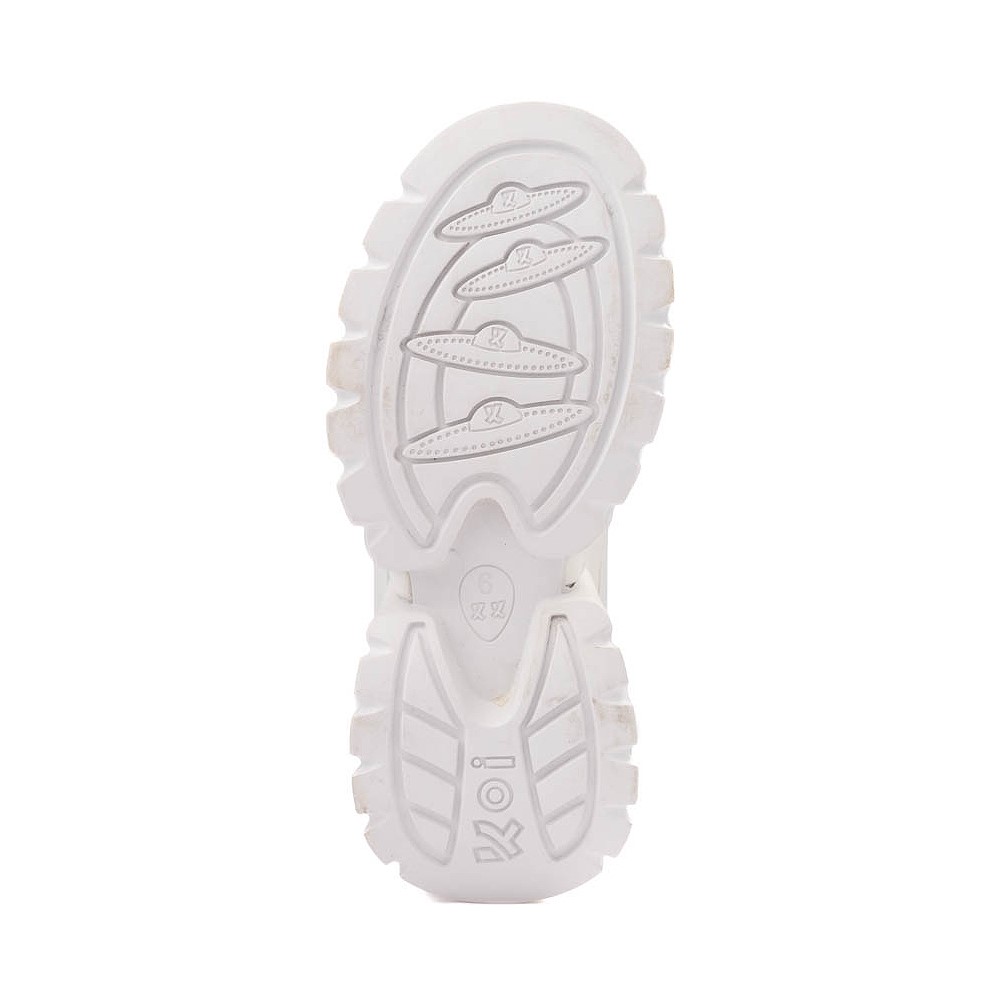 ♡ran Womens KOI Footwear Rancor Monster Platform Boot - White