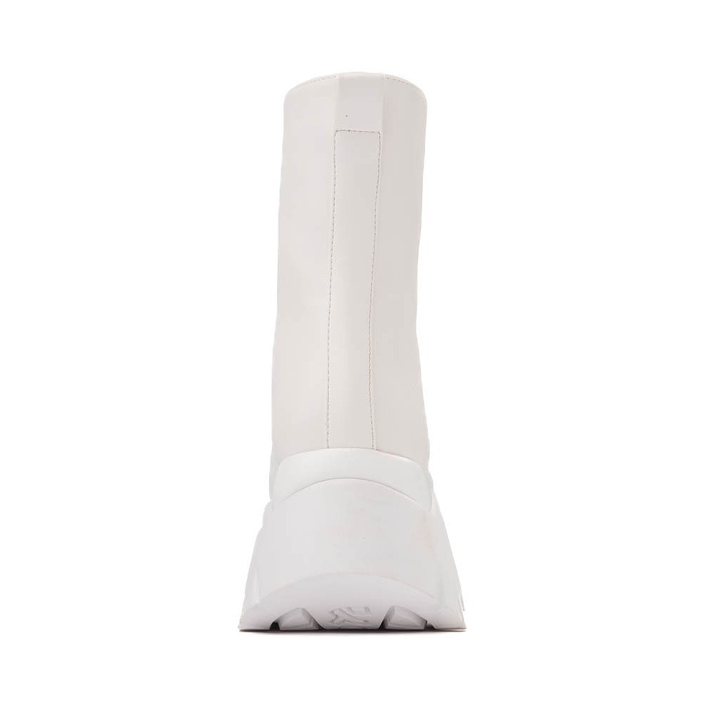 Womens KOI Footwear Rancor Monster Platform Boot - White Womens KOI Footwear Rancor Monster Platform Boot - White
