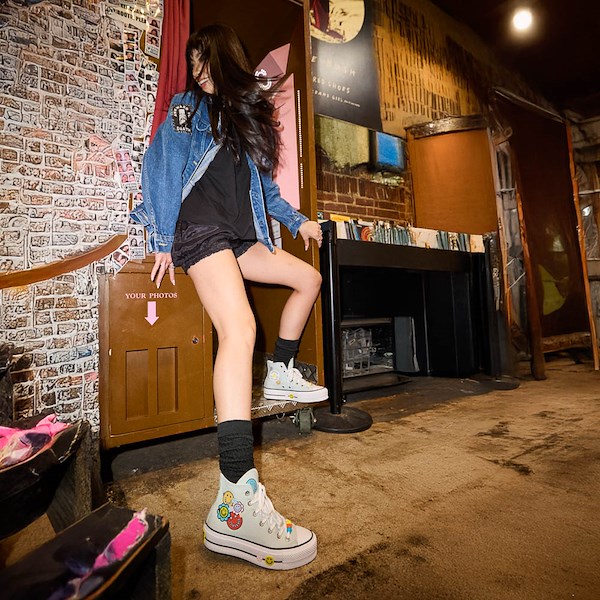alternate view Womens Converse Chuck Taylor All Star Lift Smiley High-Top Sneaker - You Dew YouALT1B