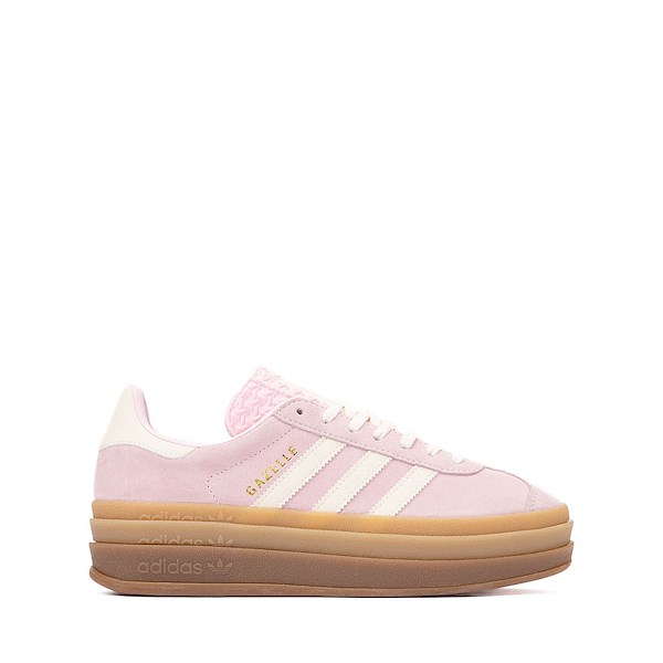 Womens adidas Gazelle Bold Athletic Shoe - Clear Pink / Cream White / Gold Metallic / Gum
