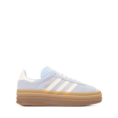 Womens adidas Gazelle Bold Athletic Shoe - Clear Sky / Cream White / Gold Metallic / Gum