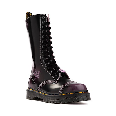 DR. MARTENS 1460 BEN STUD BLACK WEIDLER LEATHER PUNK BOOTS
